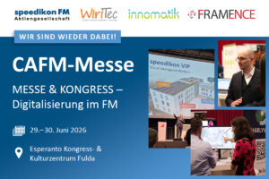 Read more about the article CAFM-MESSE & KONGRESS 2026: speedikon FM-Firmengruppe vor Ort in Fulda