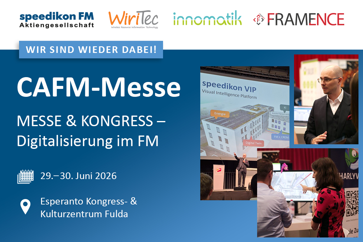 Read more about the article CAFM-MESSE & KONGRESS 2026: speedikon FM-Firmengruppe vor Ort in Fulda